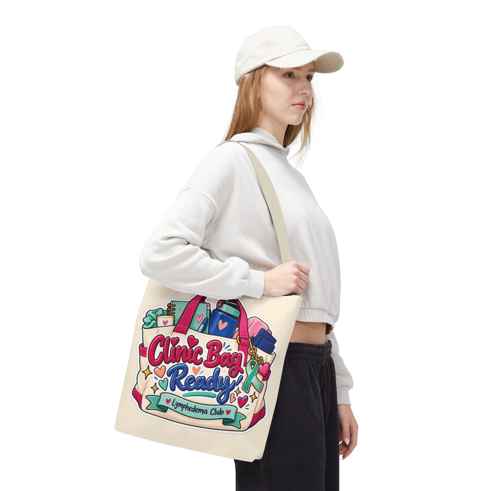 Clinic Bag Ready Tote - Lymphedema Awareness Medical Supplies Bag - Image 2