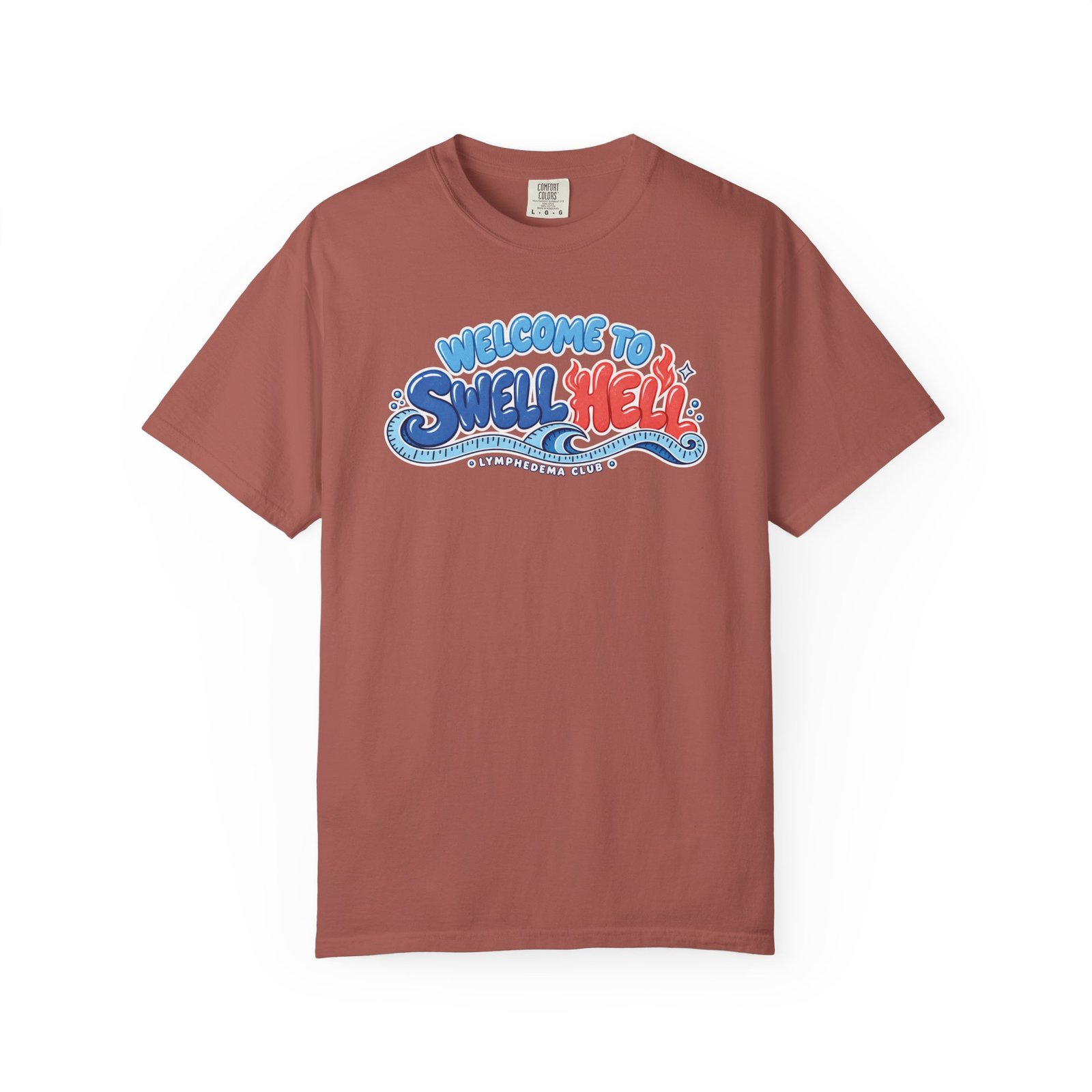 Welcome to Swell Hell Lymphedema Club Comfort ColorsĀ® 1717 T-Shirt - Dark Colors - Image 13