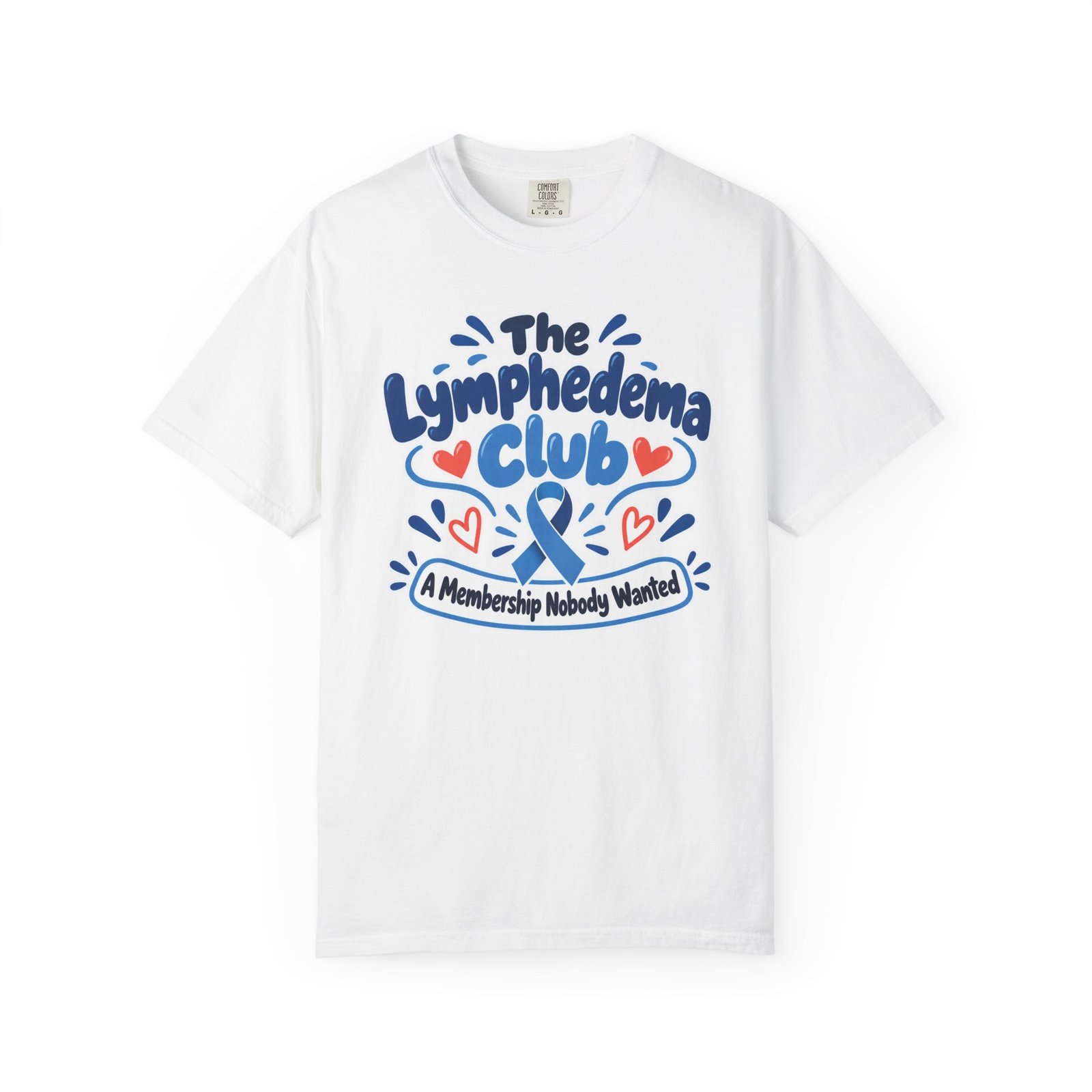 The Lymphedema Club T-Shirt - Support & Awareness Graphic Ribbon Tee - Image 11
