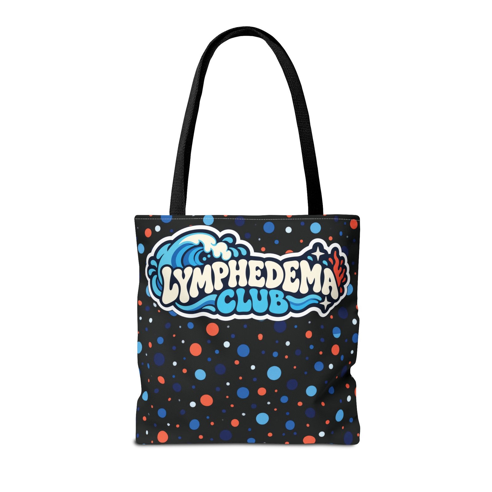 Lymphedema Club Tote Bag – Support Awareness - Colorful Polka Dot Design - Image 10