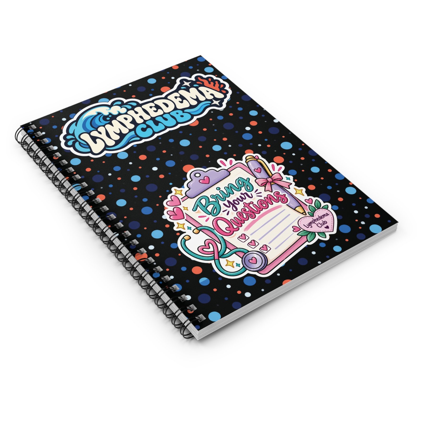 Notebook - "Bring Your Questions" - Lymphedema Club Spiral Journal - Image 5
