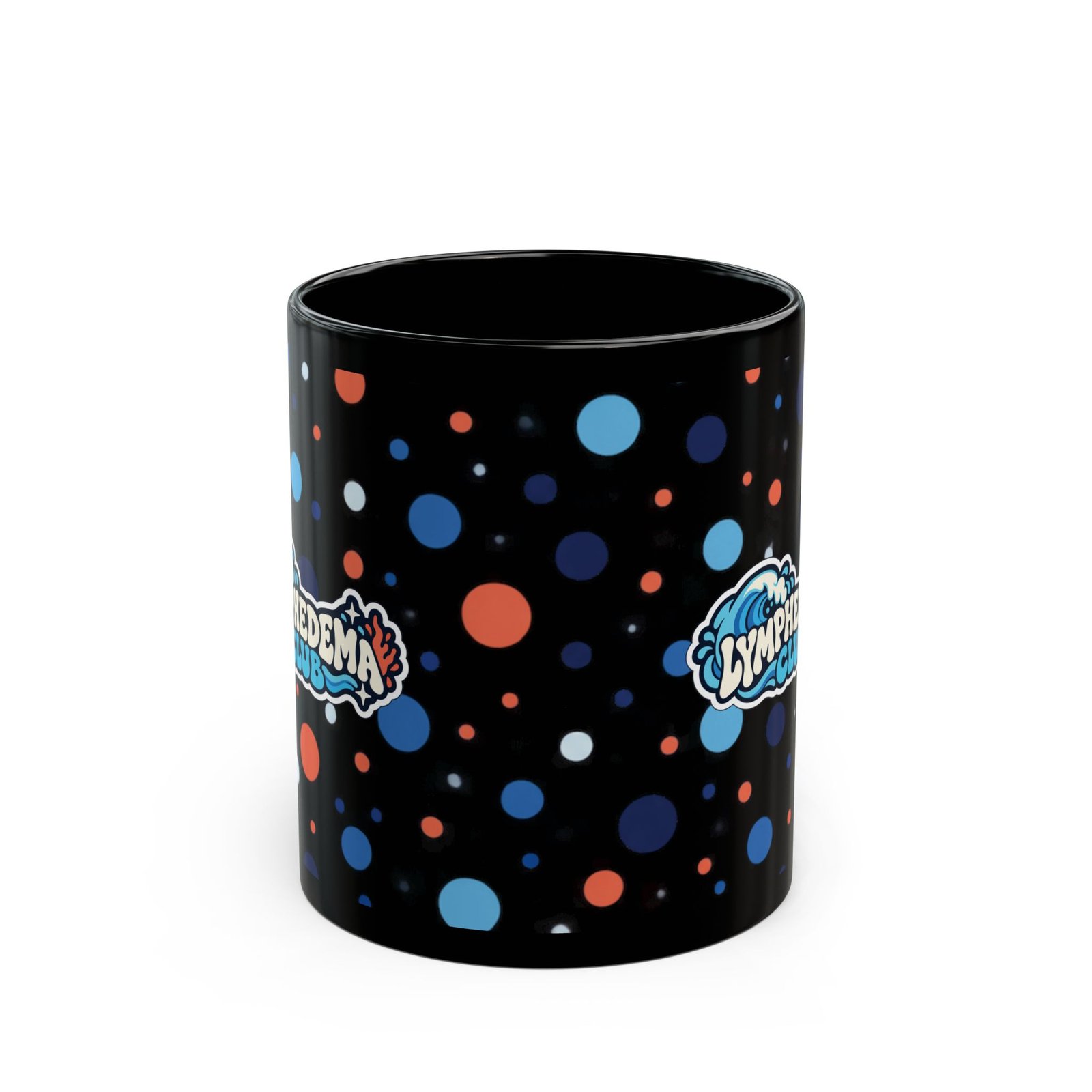 Lymphedema Club Black Polka Dot Mug - Support Awareness Coffee Cup (11oz/15oz) - Image 12