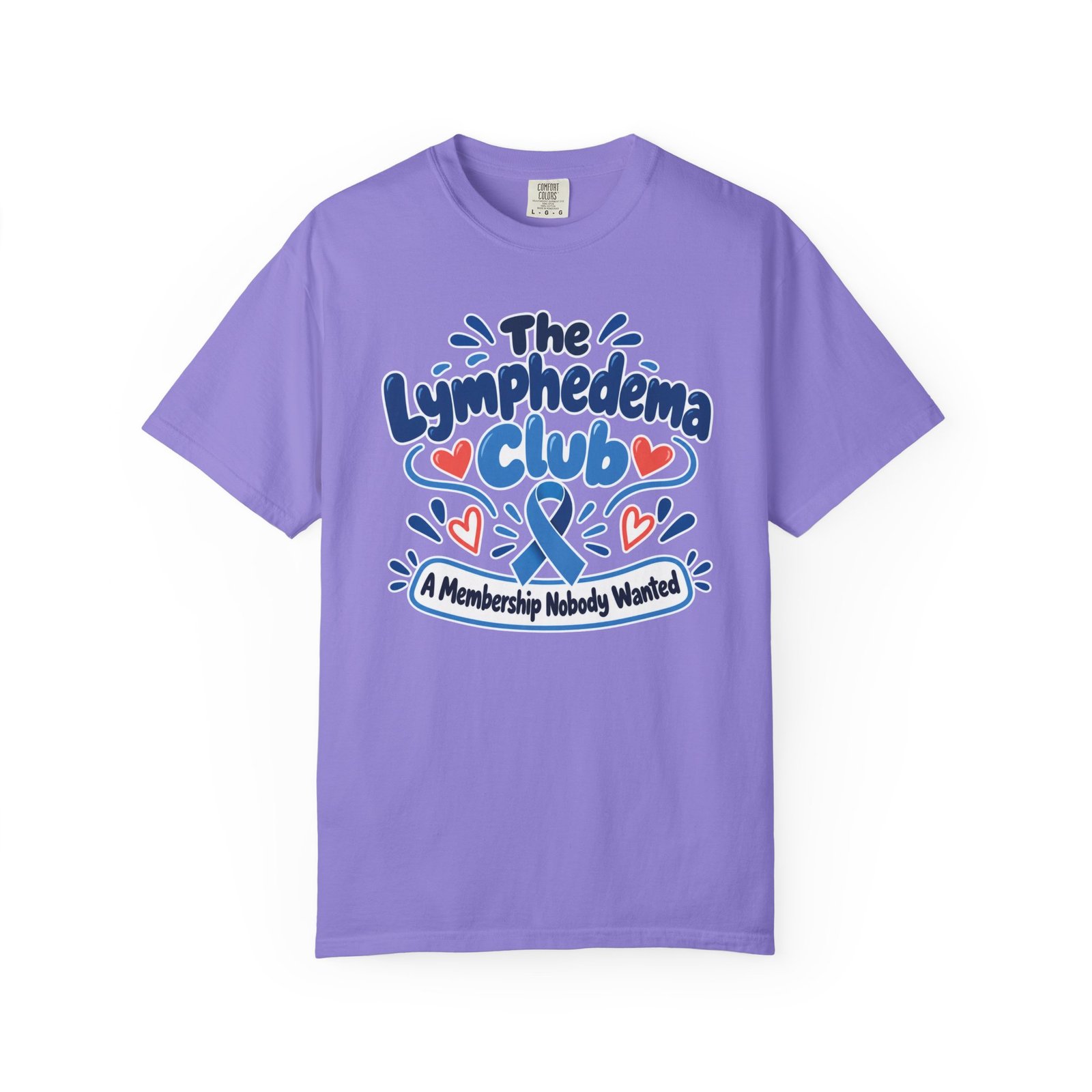 The Lymphedema Club T-Shirt - Support & Awareness Graphic Ribbon Tee - Image 5