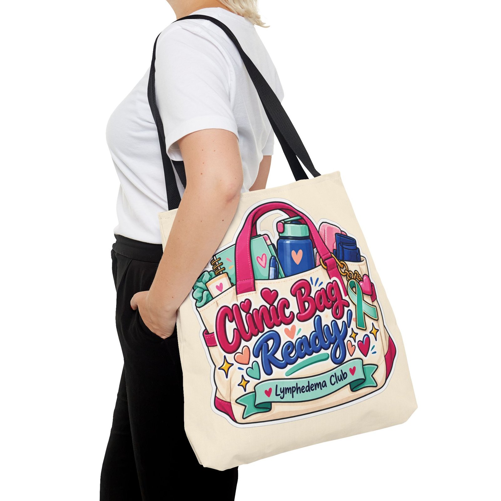 Clinic Bag Ready Tote - Lymphedema Awareness Medical Supplies Bag - Image 10