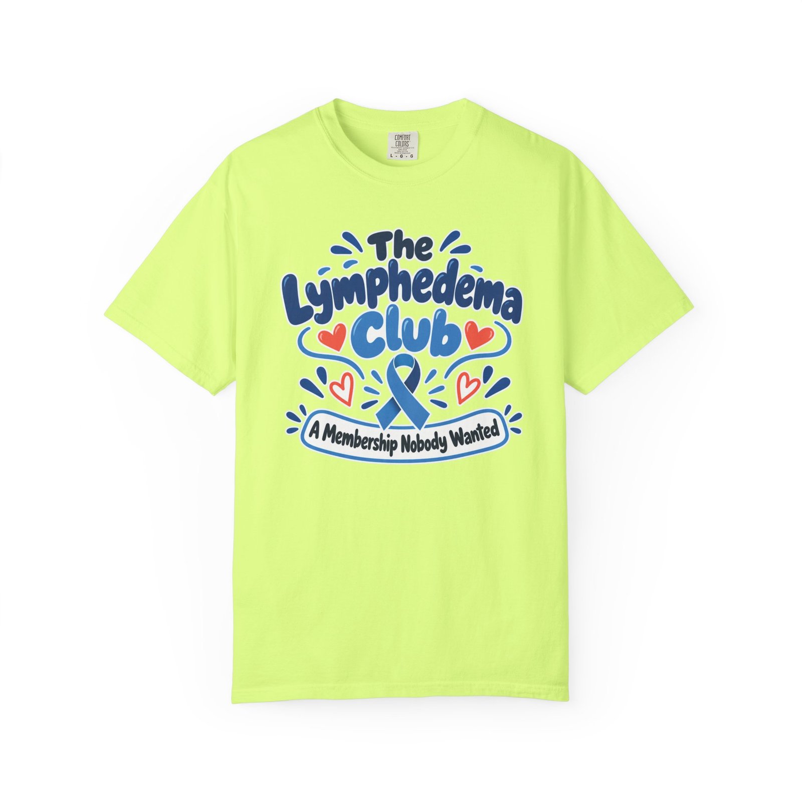 The Lymphedema Club T-Shirt - Support & Awareness Graphic Ribbon Tee - Image 6