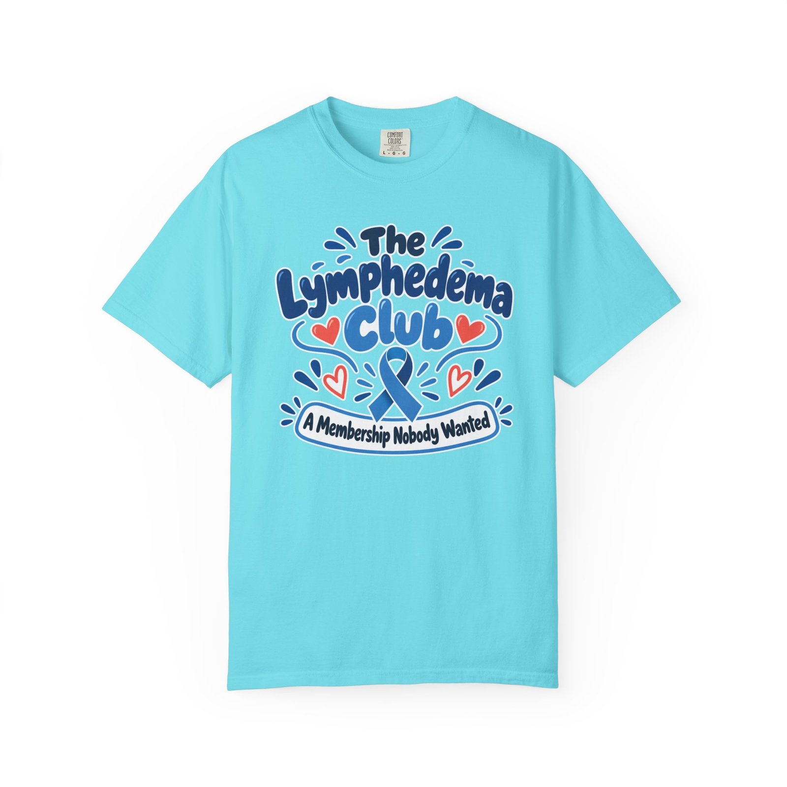 The Lymphedema Club T-Shirt - Support & Awareness Graphic Ribbon Tee - Image 10