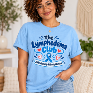 The Lymphedema Club T-Shirt - Support & Awareness Graphic Ribbon Tee
