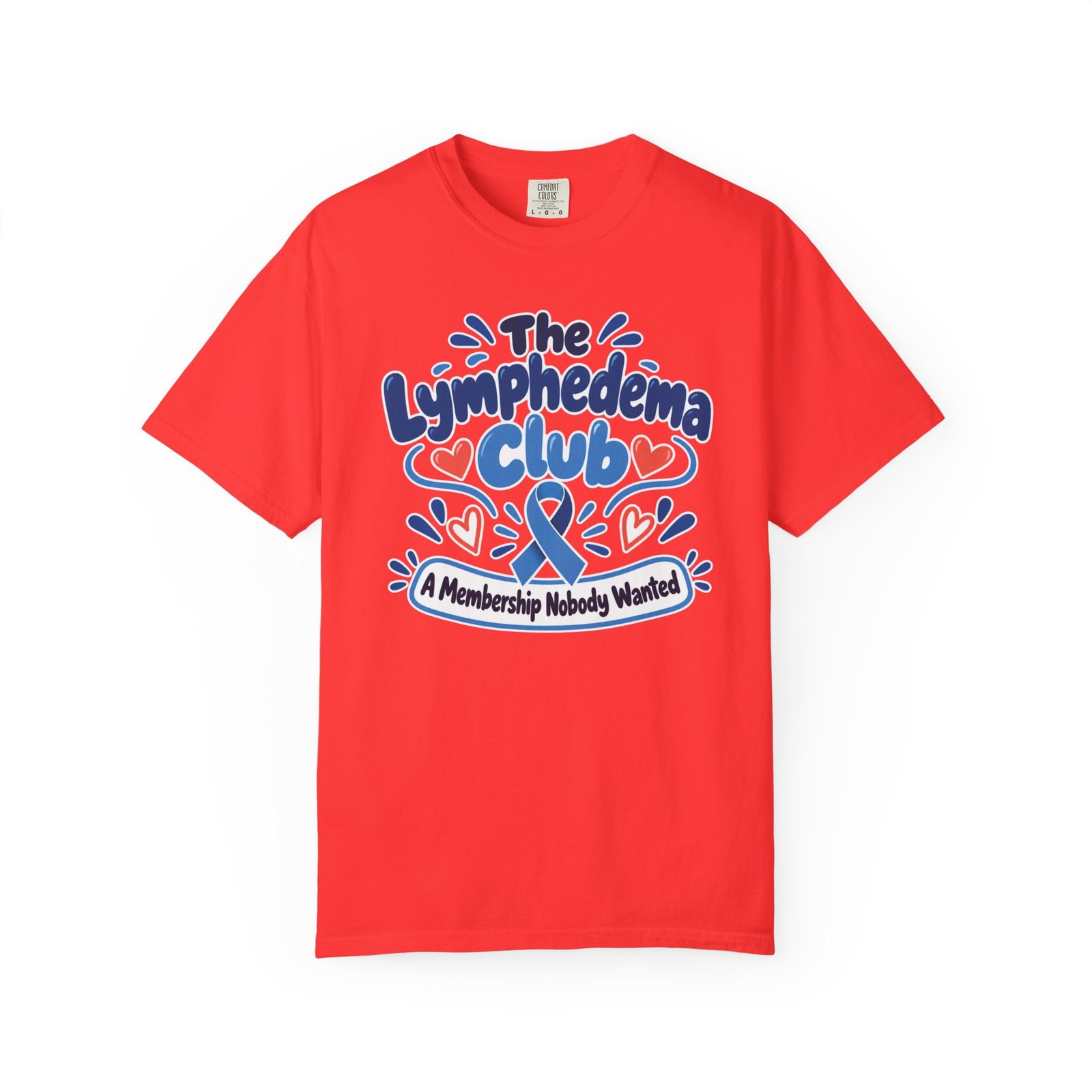 The Lymphedema Club T-Shirt - Support & Awareness Graphic Ribbon Tee - Image 12