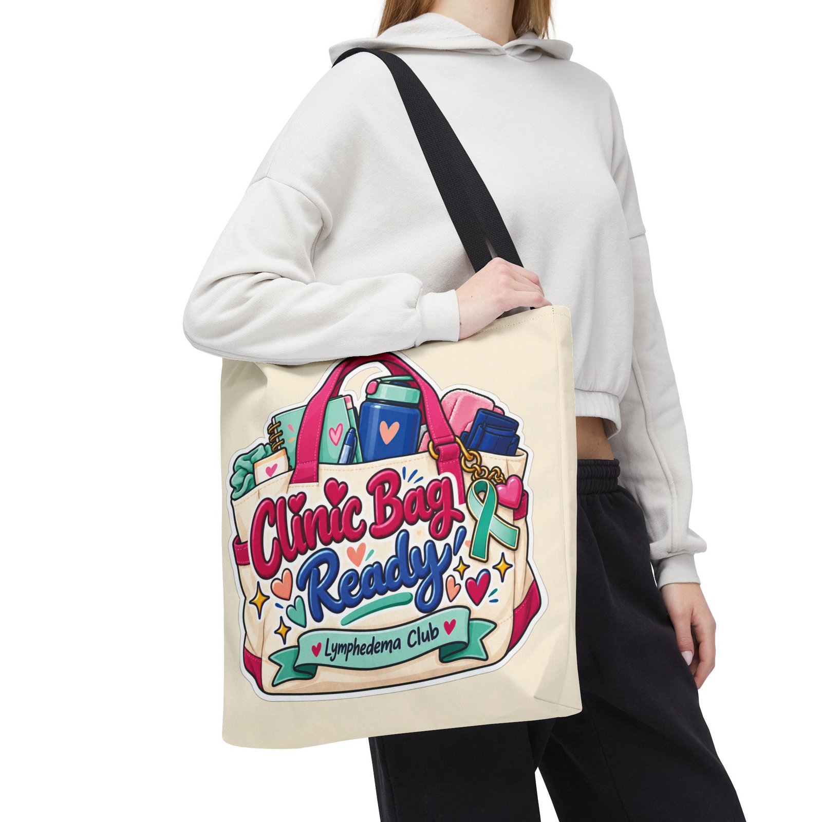 Clinic Bag Ready Tote - Lymphedema Awareness Medical Supplies Bag - Image 8