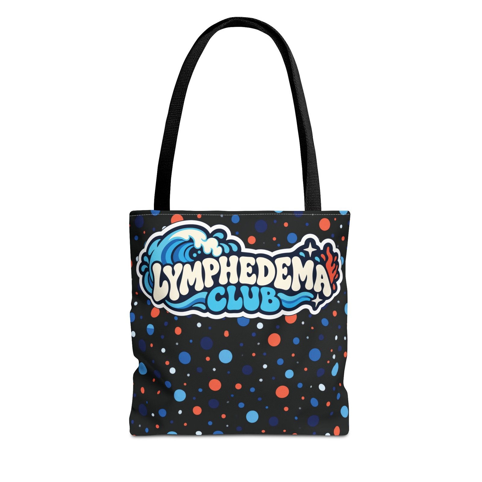 Lymphedema Club Tote Bag – Support Awareness - Colorful Polka Dot Design - Image 11
