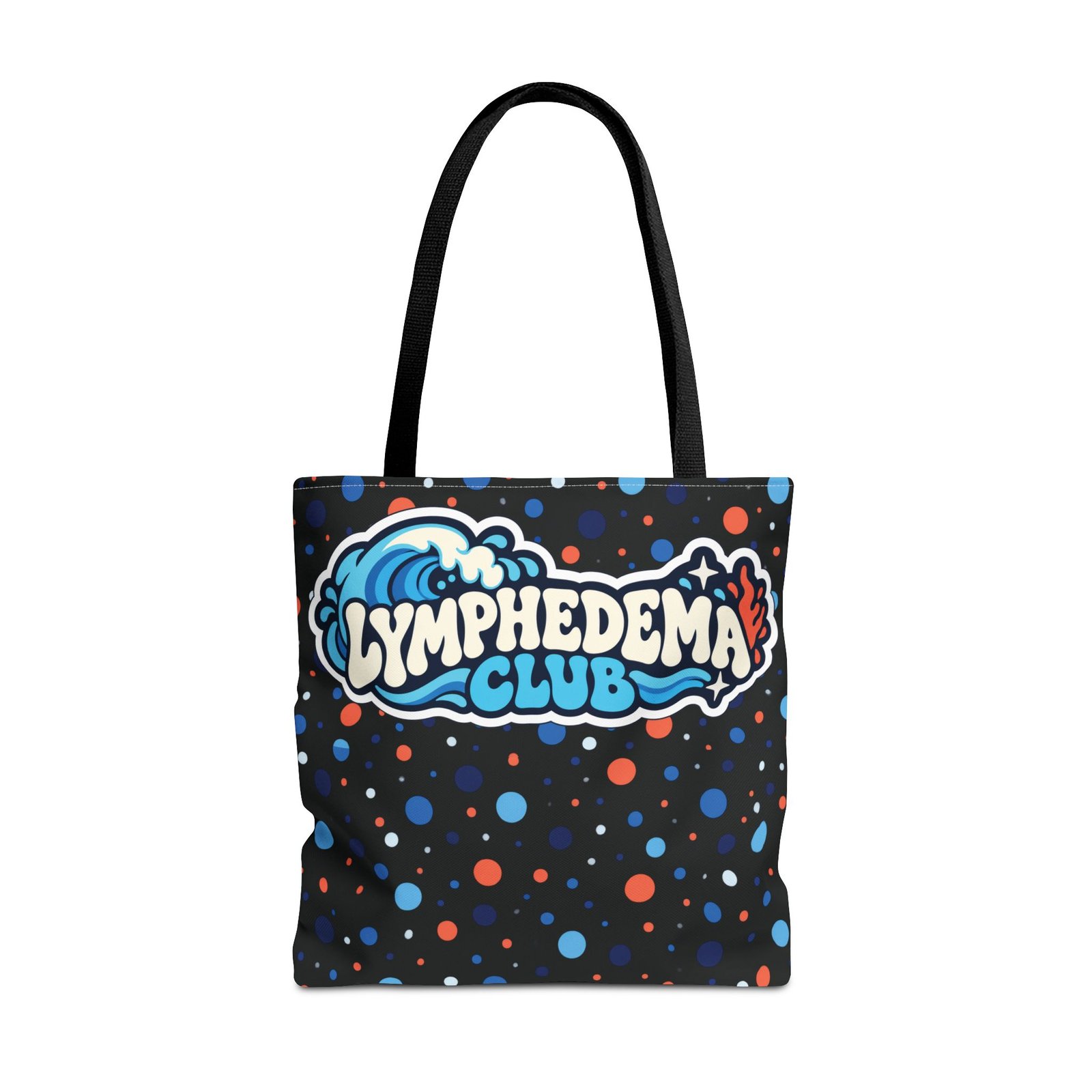 Lymphedema Club Tote Bag – Support Awareness - Colorful Polka Dot Design - Image 12