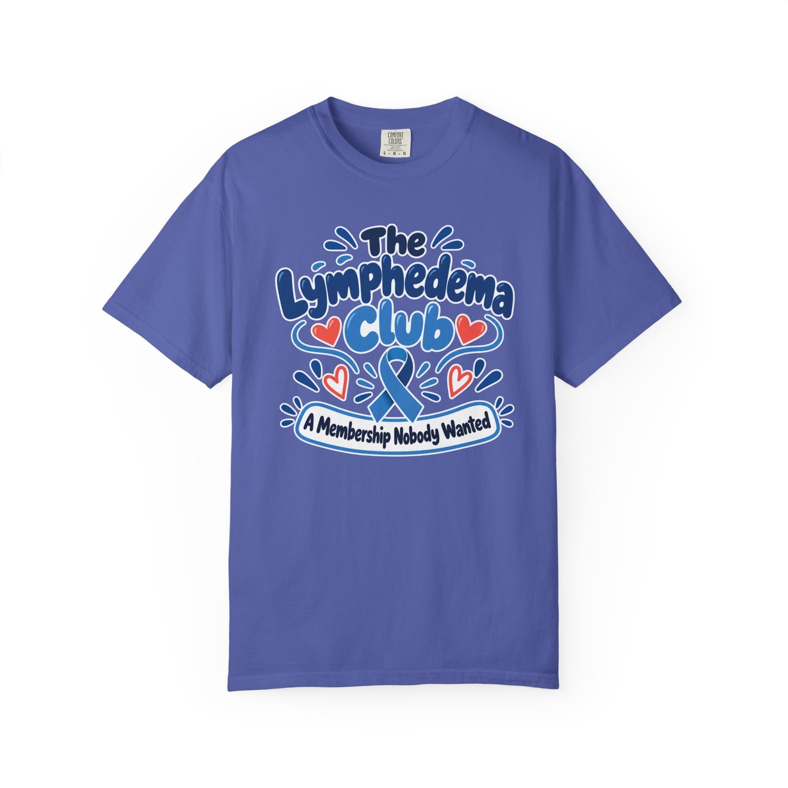 The Lymphedema Club T-Shirt - Support & Awareness Graphic Ribbon Tee - Image 8
