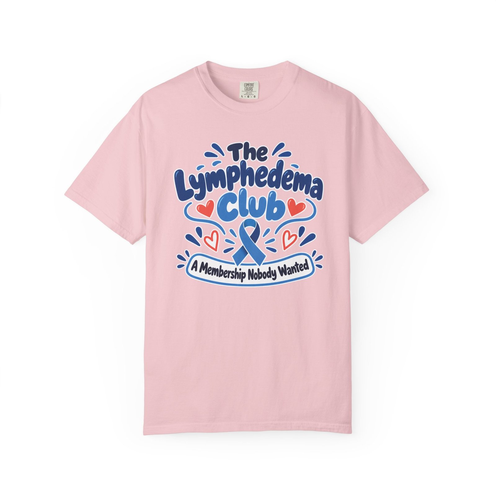 The Lymphedema Club T-Shirt - Support & Awareness Graphic Ribbon Tee - Image 7